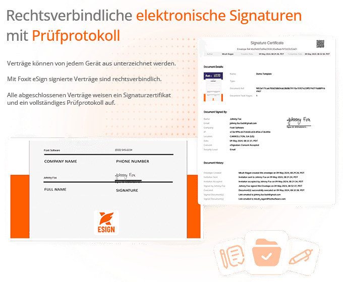 Rechtsverbindlichen elektronischen Signaturen