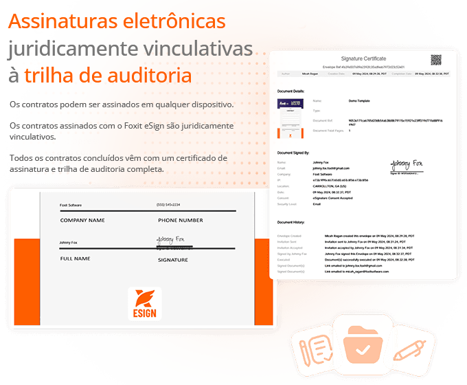 Vincular as assinaturas eletrônicas juridicamente